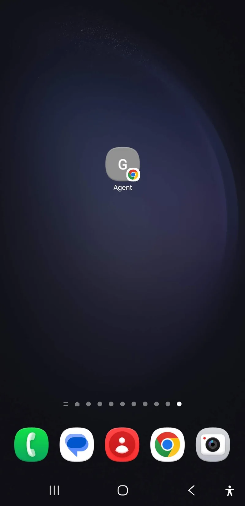 Ikona Agent na ploše telefonu
